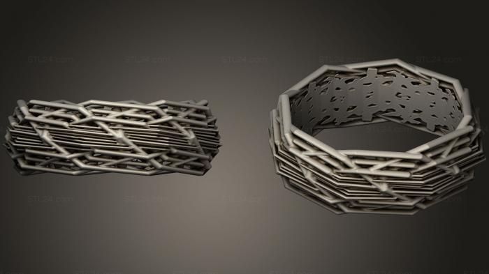 Ювелирные перстни и кольца (Корбринг2, JVLRP_0422) 3D модель для ЧПУ станка